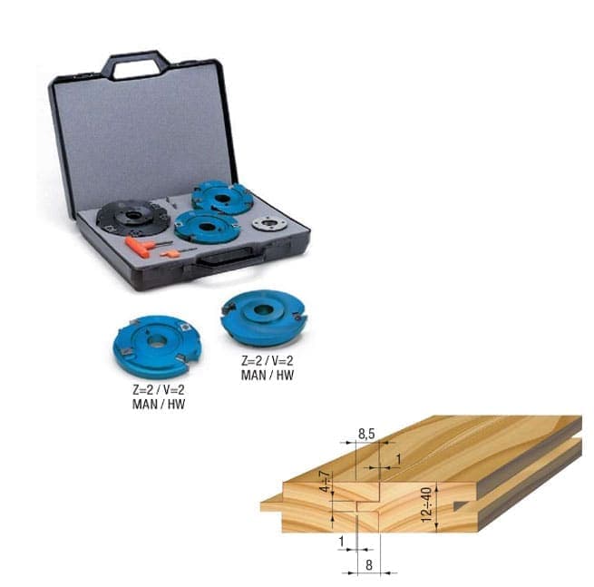 HW - Tongue ang groove tooling set